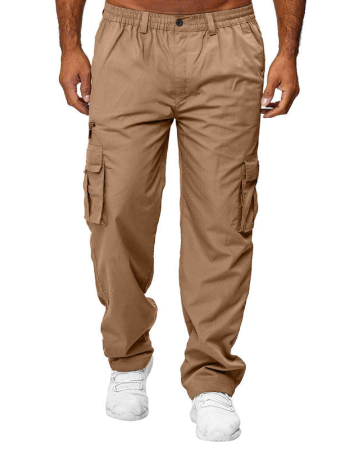 SHOPIQAT Men's Casual Multi-Pocket Loose Straight Cargo Pants - Premium from shopiqat - Just $7.900! Shop now at shopiqat